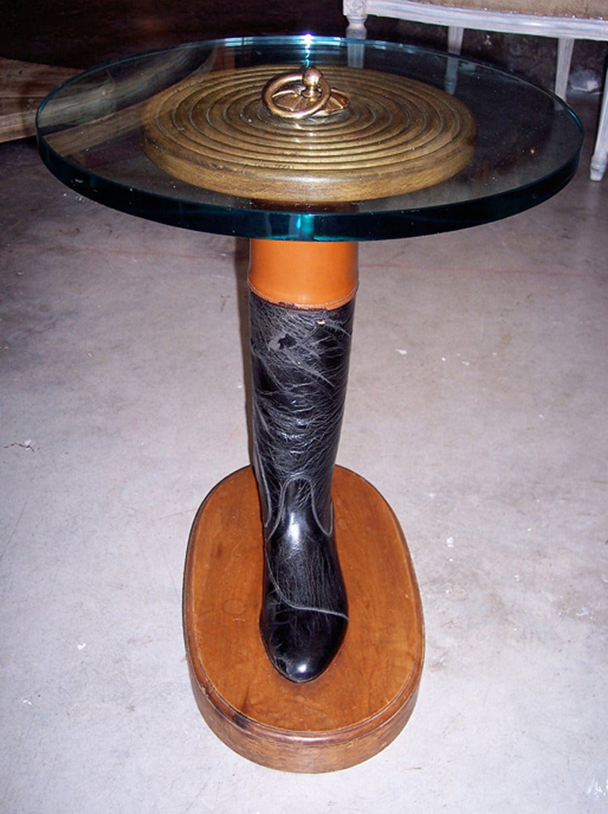 Mid-20th Century Equestrian Style Side Tables For Sale