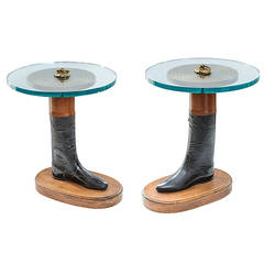 Equestrian Style Side Tables