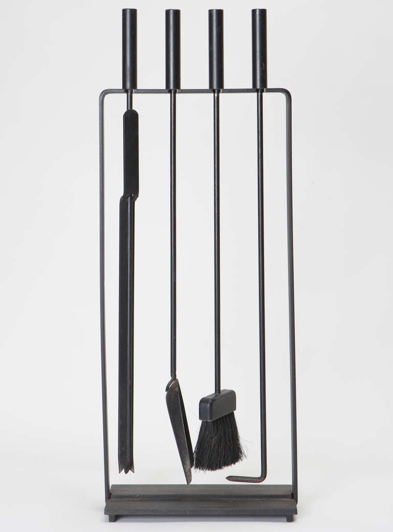 Four piece black fire tool set by Pilgrim. 3 sets available with tool variations.