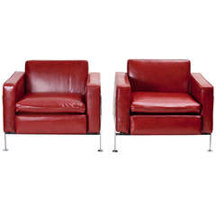 Pair of Robert Haussmann Club Chairs