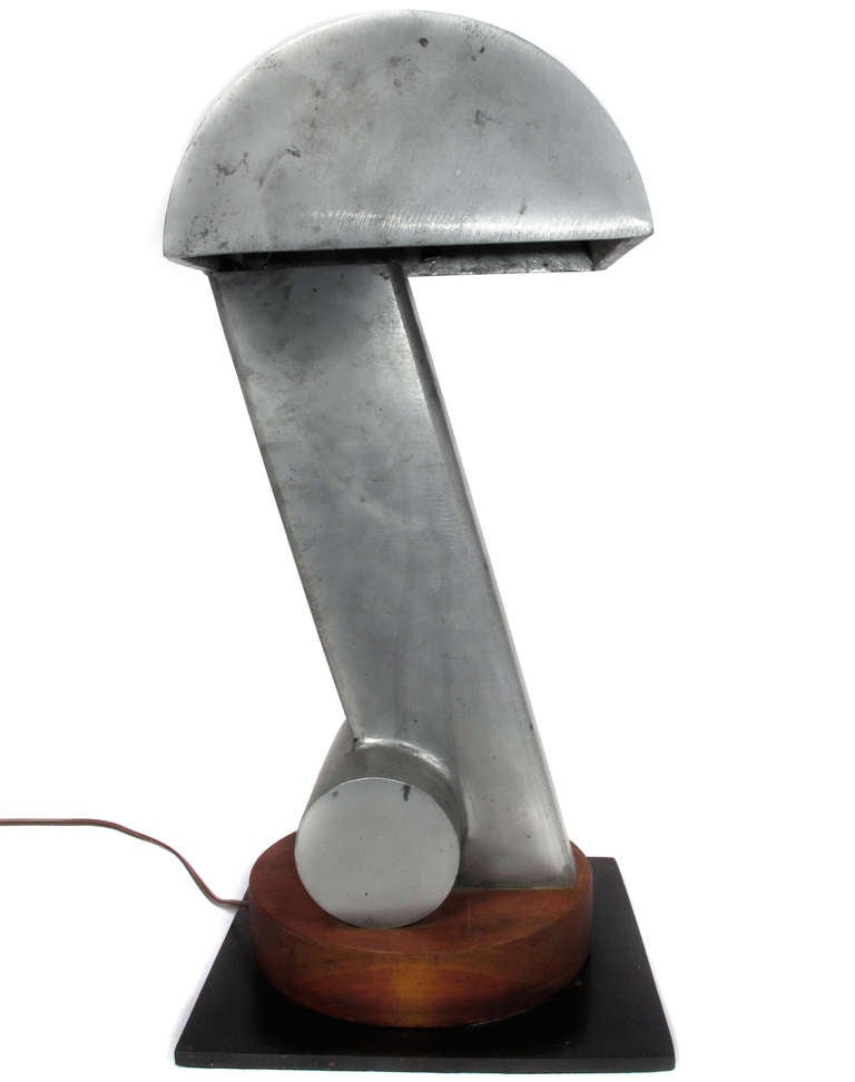 Steel Constructivist Table Lamp