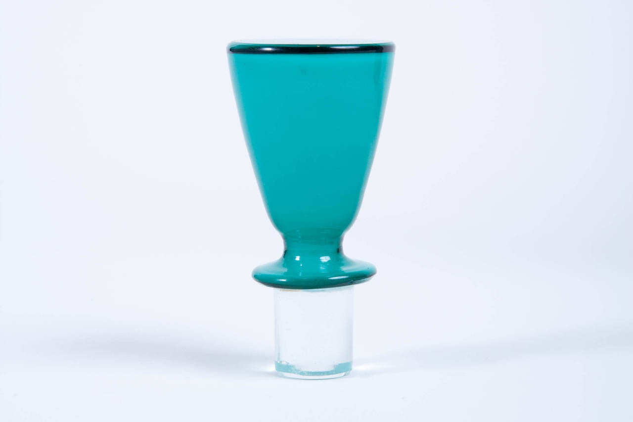 Mid-Century Modern Paolo Venini Glass Bottle