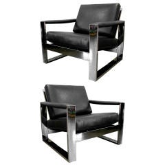 Milo Baughman Club Chairs