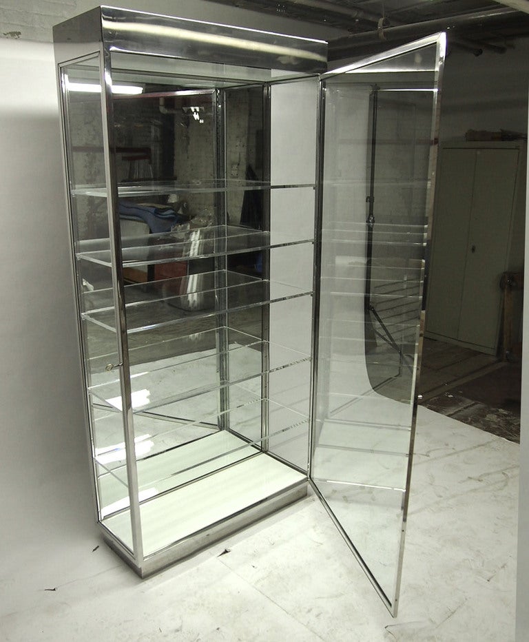 Mid-Century Modern Display Case with Interior Lights by Pace Circa 1975 American