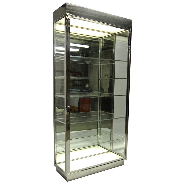 Vienna single door mirrored cabinet