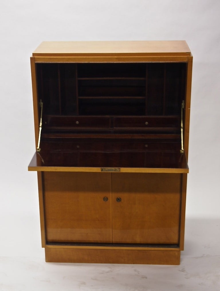 French Deco Ladies Secretary, Chest in Wood Circa 1930 For Sale 1