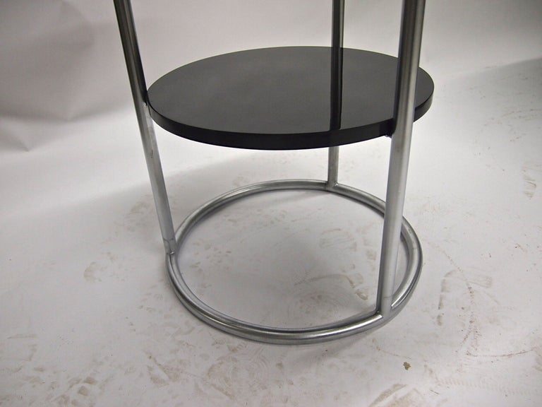 American Pair of Side Tables Original Design 1930 by Thonet Made in USA, circa 1980