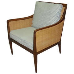 Caned Chair by Kipp Stewart for Directional  Excellent Condition Circa 1950 USA