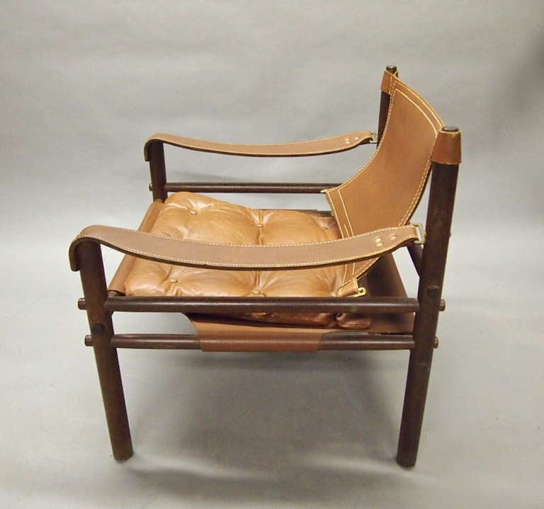 Mid-20th Century Pair of Original Safari Chairs by Arne Norell 1960's Sweden