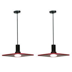 Pair of Ceiling Lights by Frederick Ramond, USA, 1987