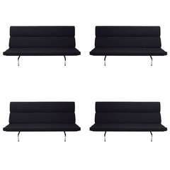 Four Compact Sofa's By Eames For Herman Miller Original Design 195l American