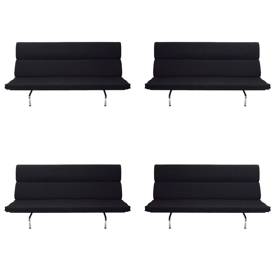 Four Compact Sofa's By Eames For Herman Miller Original Design 195l American