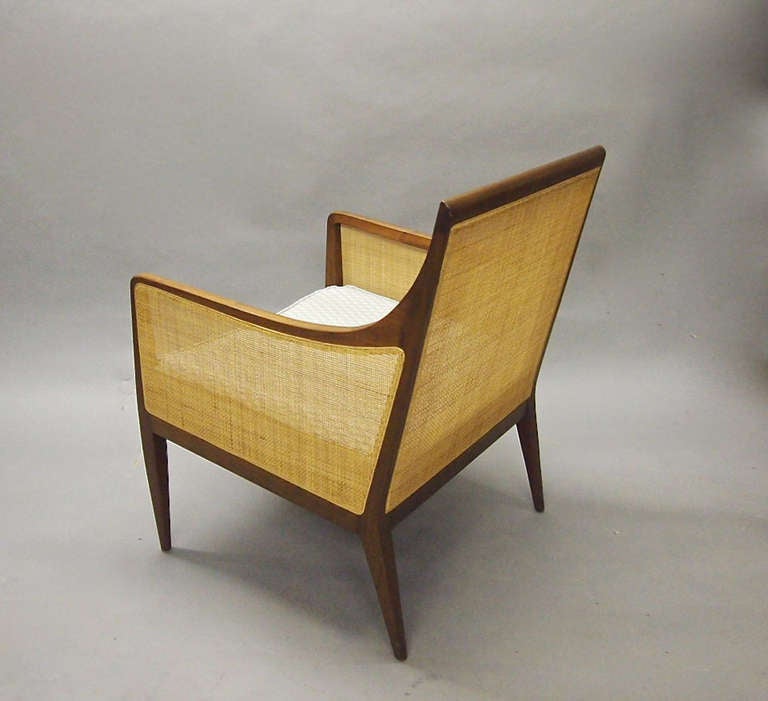 American Caned Chair by Kipp Stewart for Directional  Excellent Condition Circa 1950 USA