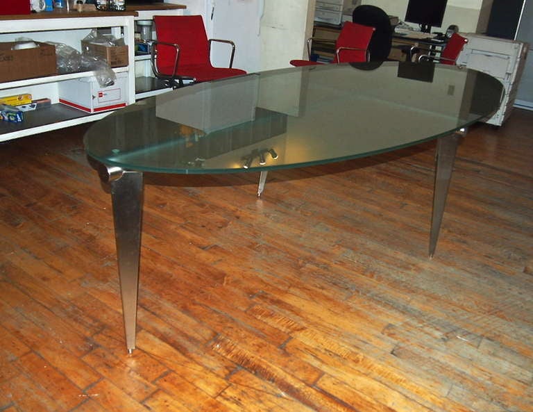 10 Foot Oval Conference Table Signed Cappellini International 1985 Italy 2