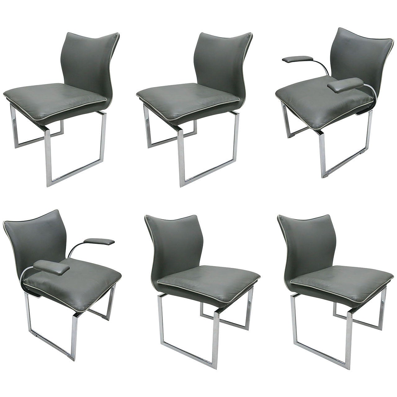 Set of Six Dining Chairs by Pieff and Co., circa 1970