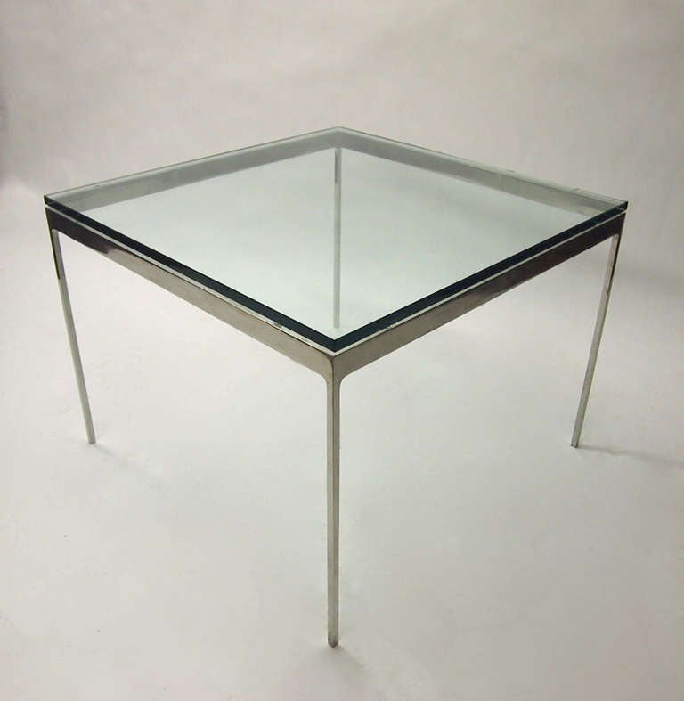 Square Solid Side Table signed Zographos by Nicos Zographos circa 1965 American In Excellent Condition In Jersey City, NJ