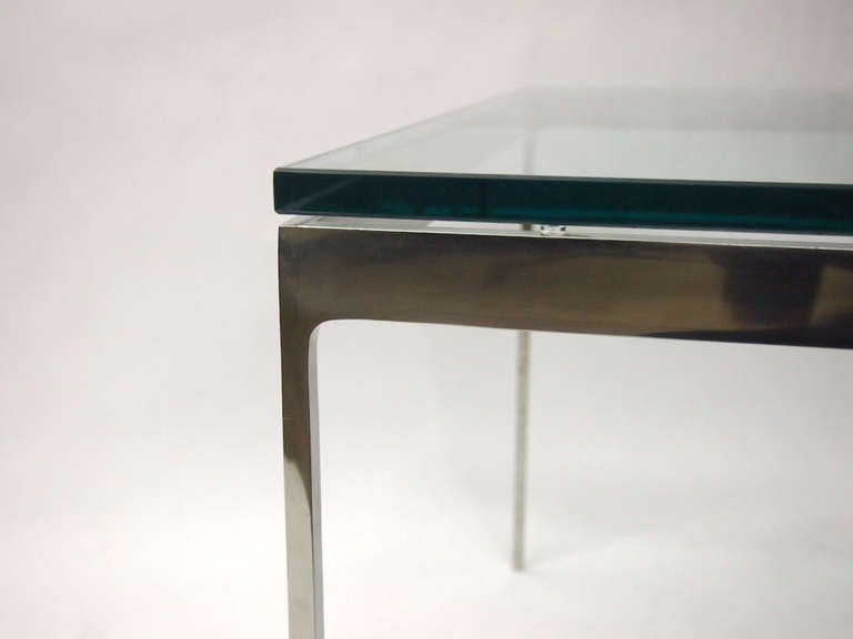 Mid-20th Century Square Solid Side Table signed Zographos by Nicos Zographos circa 1965 American