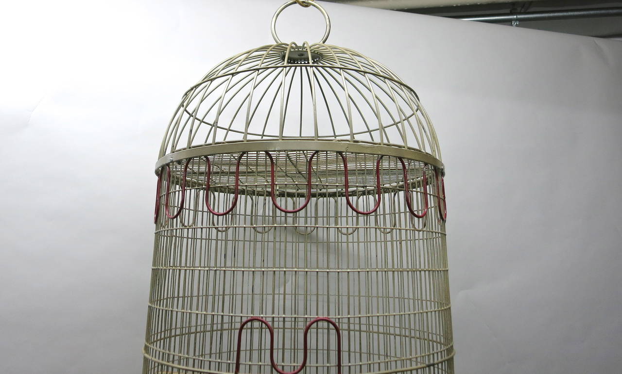 Mid-Century Modern Bird Cage by Frederick Weinberg, circa 1955, Made in USA
