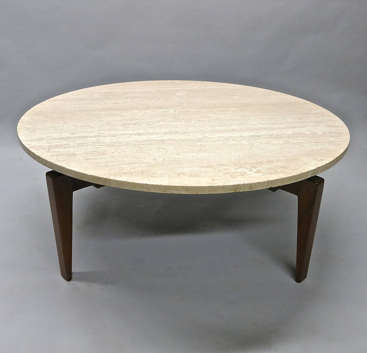 Rotating Coffee Table Labeled Jens Risom Design Inc Circa 1950 American At 1stdibs