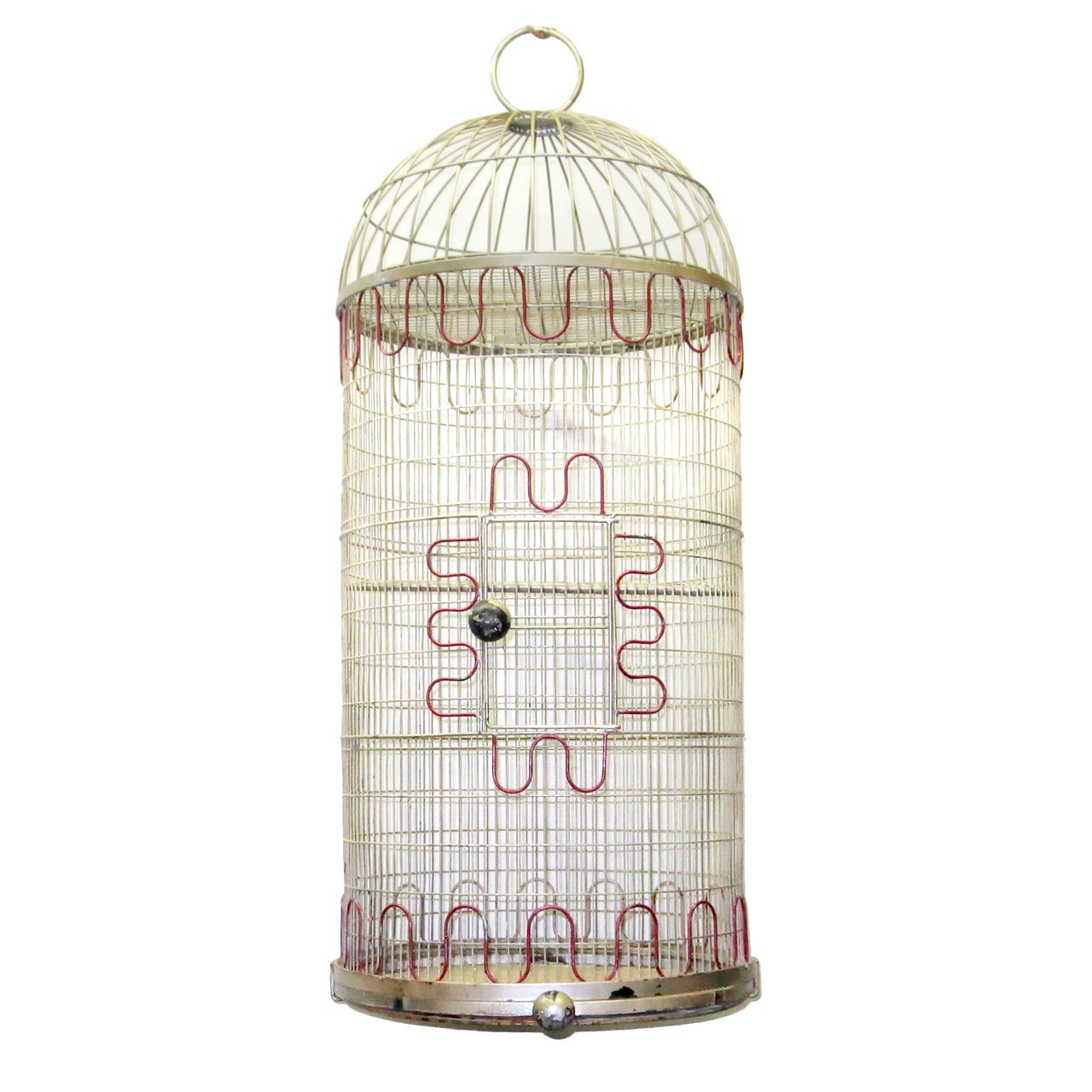Bird Cage by Frederick Weinberg, circa 1955, Made in USA