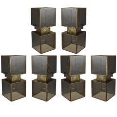 Set of Six Sconces by Lightolier Circa 1970 American