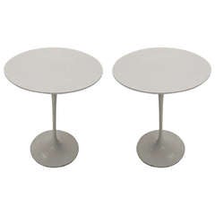 Pair of Side Tables by Eero Saarinen for Knoll circa 1950 American