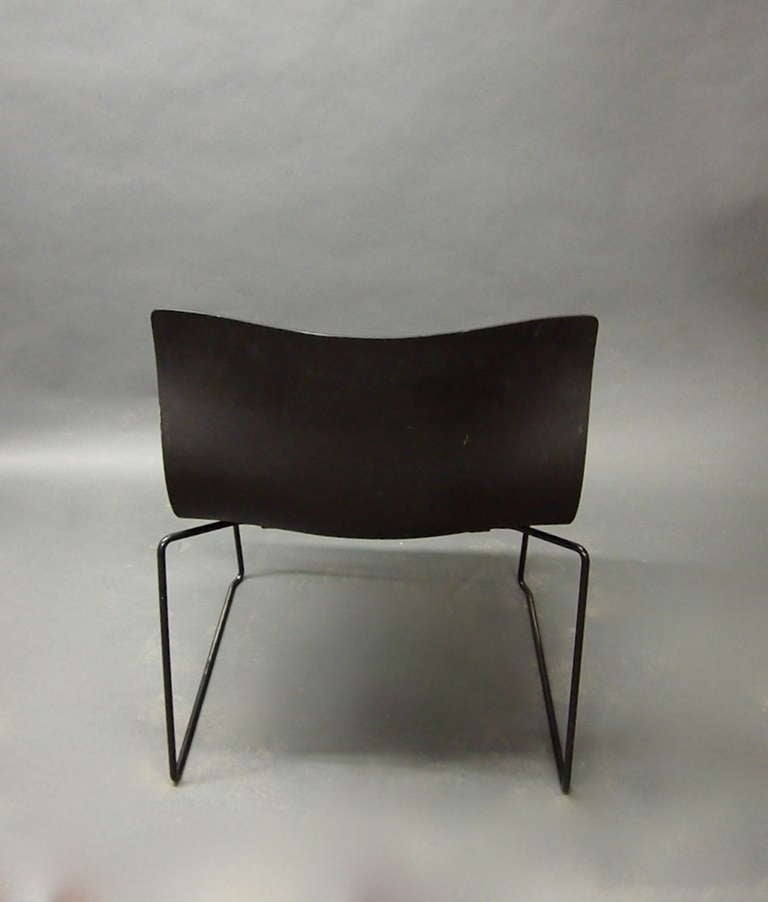 Metal 12 Stacked Handkerchief Chairs by Vignelli Design for Knoll in 1983 American