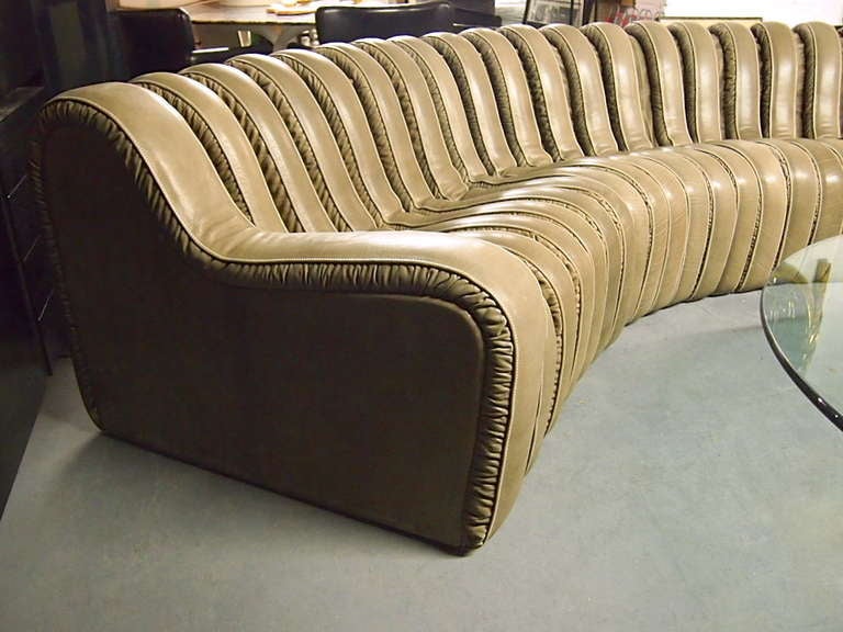 Swiss Sofa and Coffee Table Labeled Casa Bella circa 1980 Switzerland