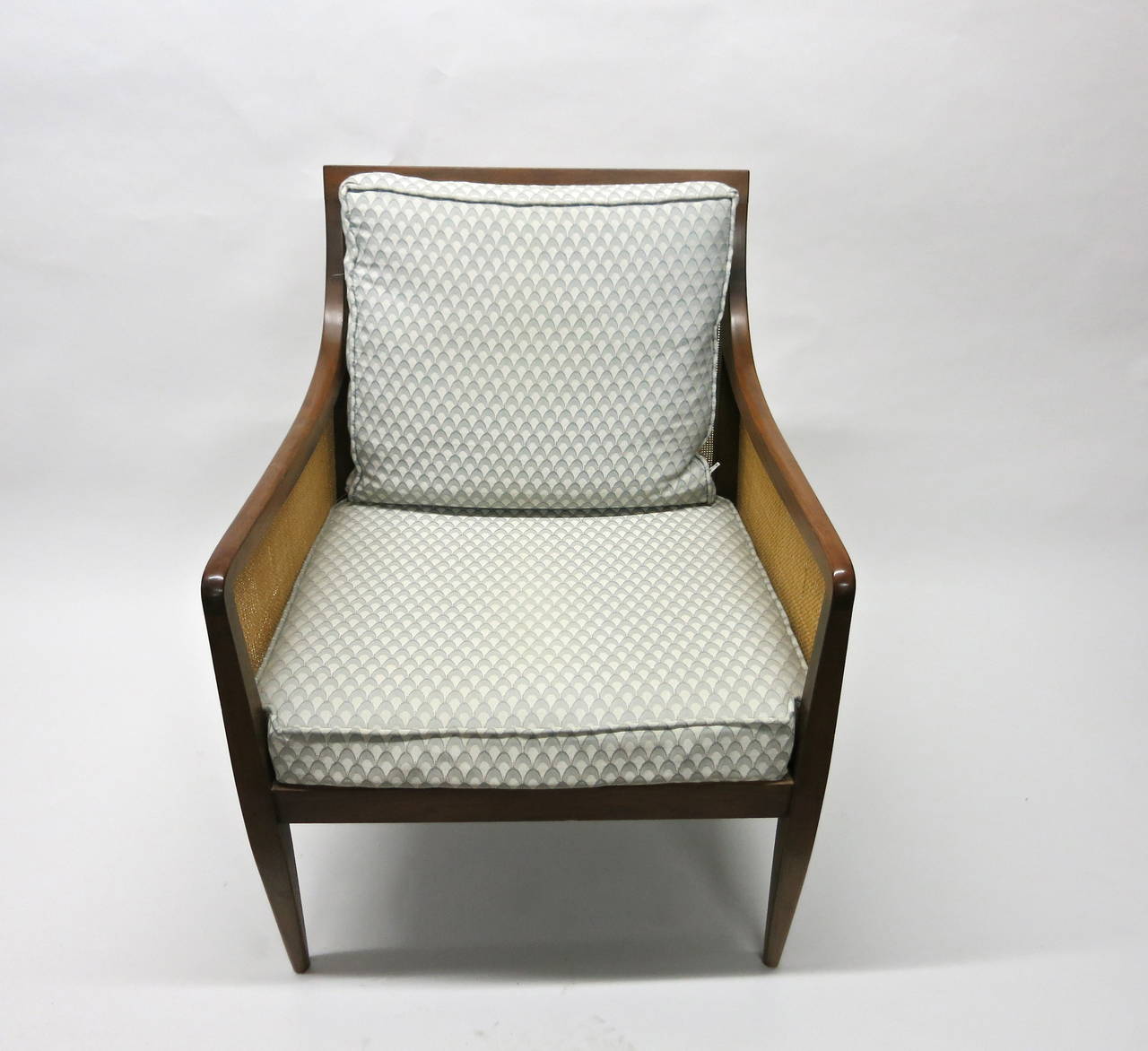 Caned Chair by Kipp Stewart for Directional, USA, circa 1955 Original Caining 5