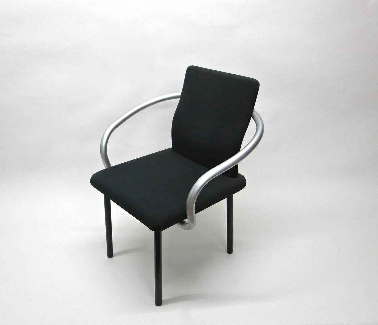 Italian Set of Six Mandarin Chairs Designed 1986 Ettore Sottsass for Knoll International