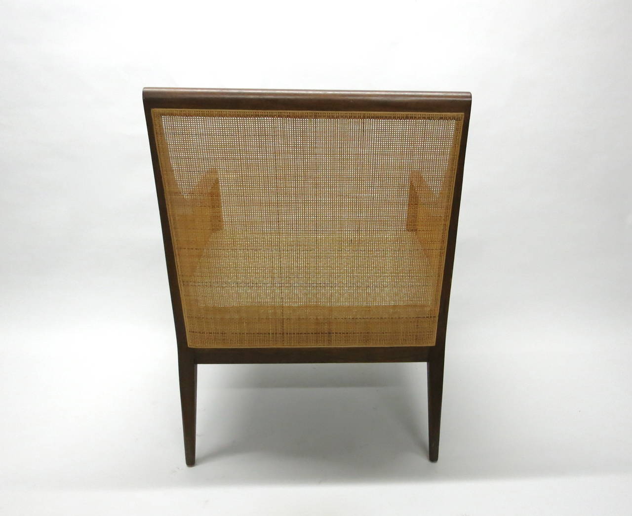 Caned Chair by Kipp Stewart for Directional, USA, circa 1955 Original Caining 1