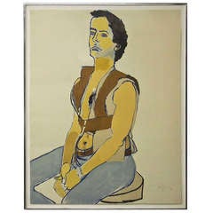 Lithograph Signed Alice Neel USA 1980
