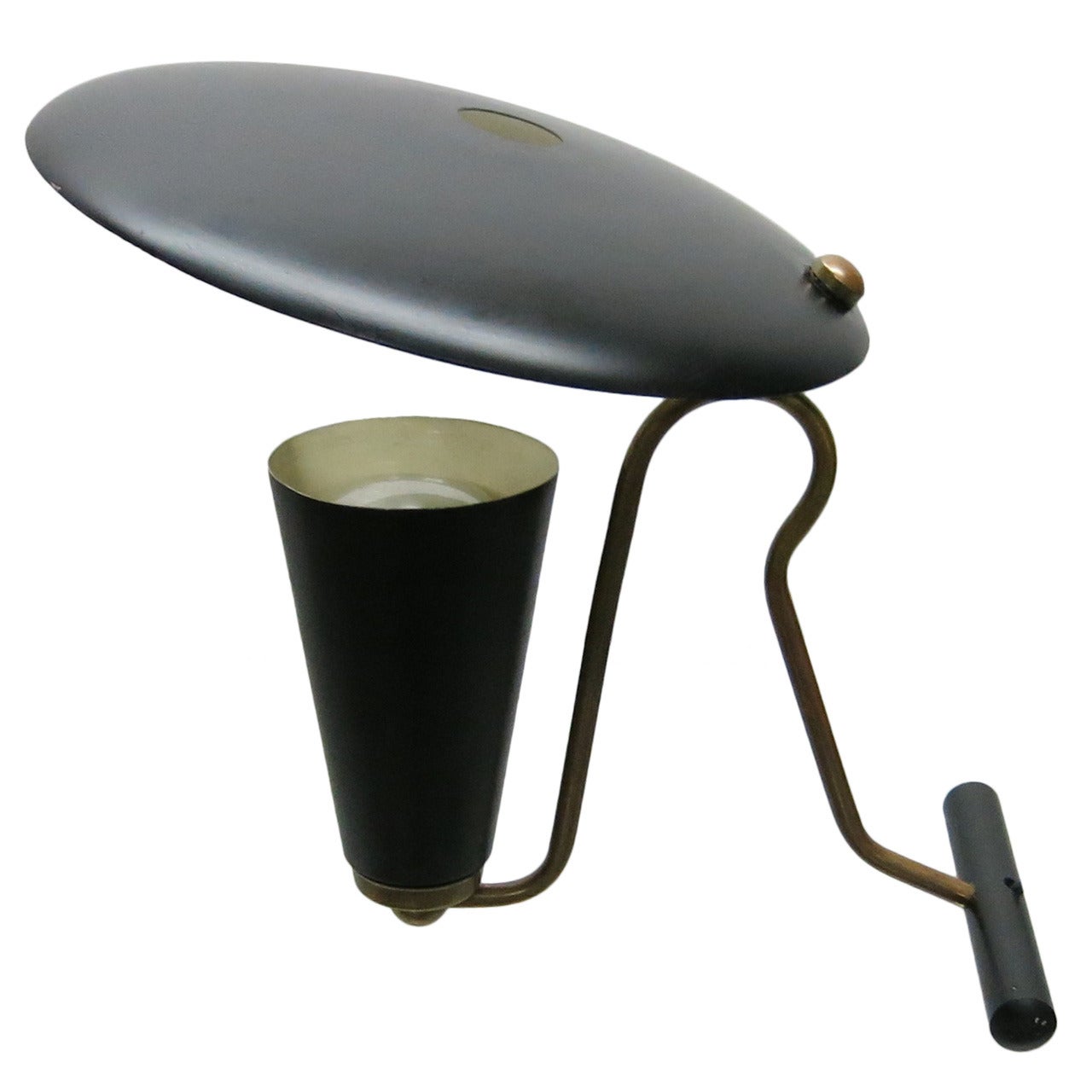 Small Desk Lamp by Jaques Biny, Made in France, circa 1950