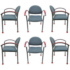 SIx Bola Arm Chairs, American