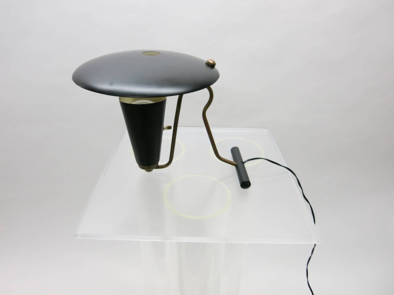 Mid-20th Century Small Desk Lamp by Jaques Biny, Made in France, circa 1950