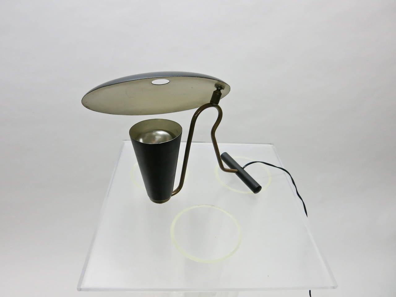 Small Desk Lamp by Jaques Biny, Made in France, circa 1950 3