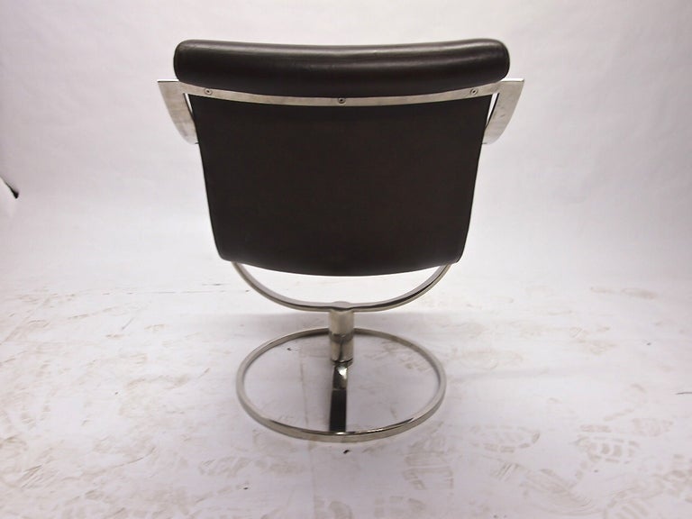 Metal Pair of Chairs by Gardner Leaver for Steelcase Circa 1971 American