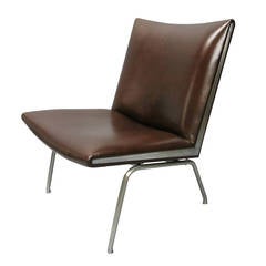 Vintage CH-401 Lounge Chair Designed by Hans Wegner, Made in Denmark, 1958