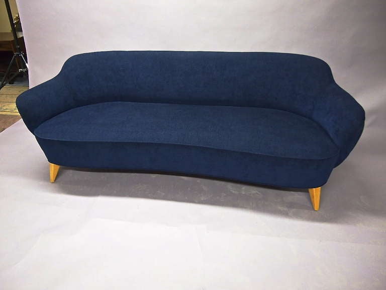Barrel Sofa, Midcentury, circa 1970, Made in USA 3