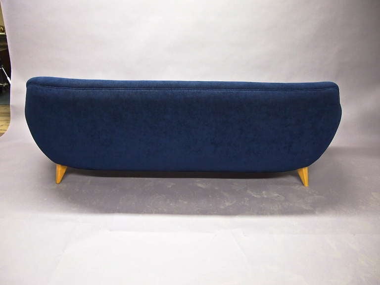 Barrel Sofa, Midcentury, circa 1970, Made in USA 1
