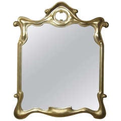 Vintage Gilt Surrealist Mirror after Tony Duquette Circa 1965 Made In Italy