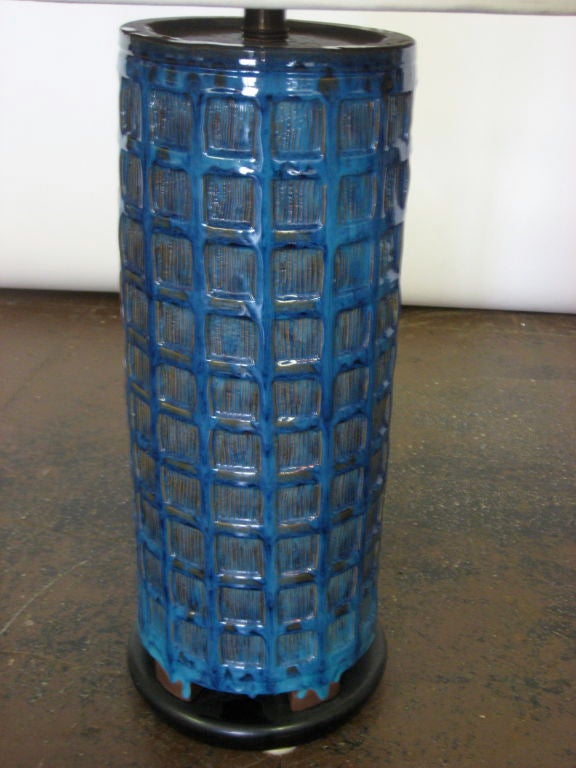 Mid-20th Century Table Lamp by Paul Laszlo with Shade by Maria Kipp Circa 1950