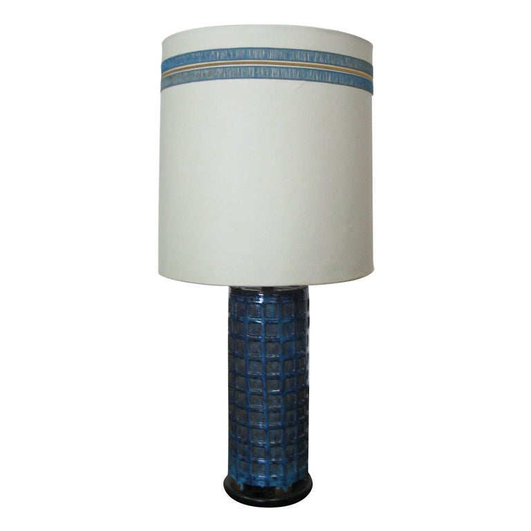 Table Lamp by Paul Laszlo with Shade by Maria Kipp Circa 1950