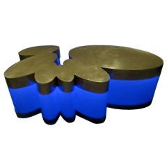 Coffee Table "cloud Table" Signed Guy De Rougemont