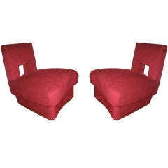 Pair of Chairs of an early deco design remade in the 70's American
