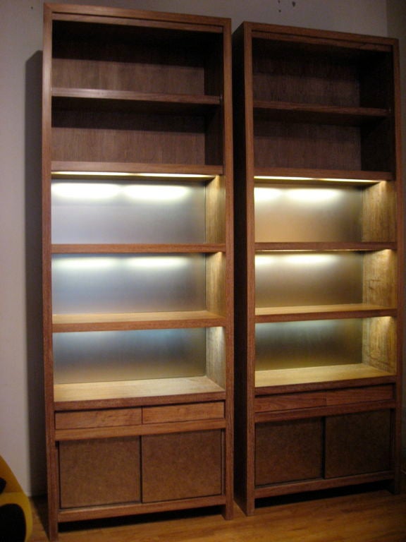 20th Century Takashimaya Building NYC Pair of Bookcases/Cabnets American 1993