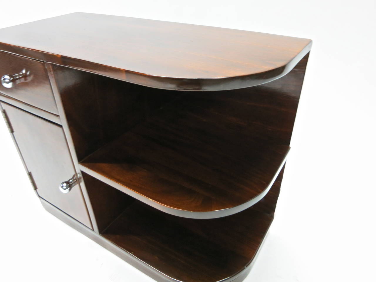 Petite Side Table in Lacquered Wood, circa 1940 4