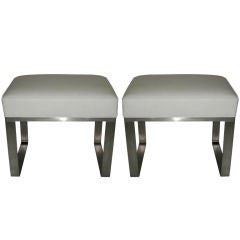 Vintage Pair of Stools / Benches American circa 1975