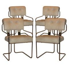 SET OF FOUR CHAIRS MARIANI FOR PACE ITALIAN 1970'S