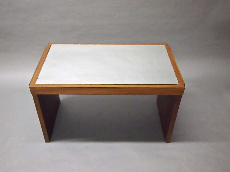 Table designed by Jacques Adnet made in France circa 1935 In Good Condition In Jersey City, NJ